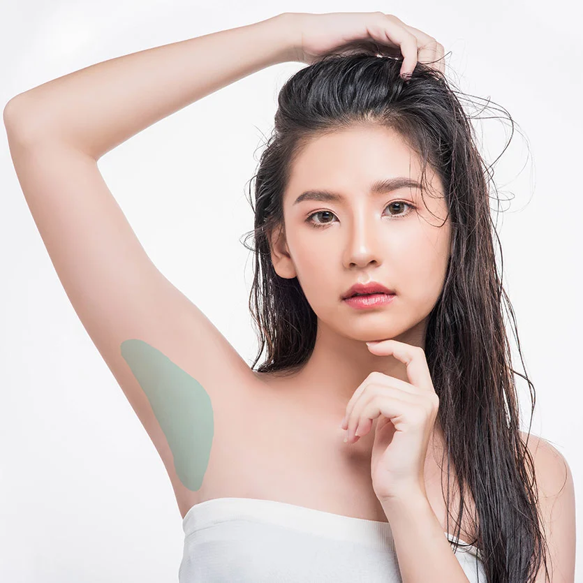 Armpits treatment area for women