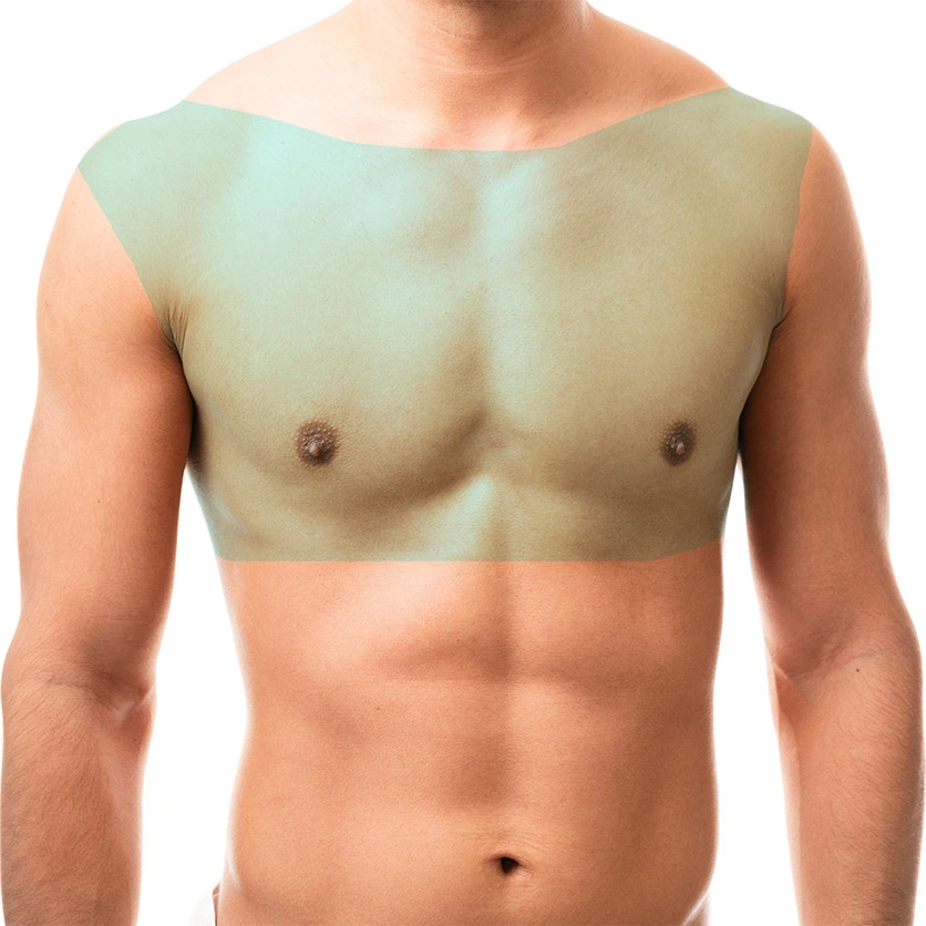 Chest treatment area for men