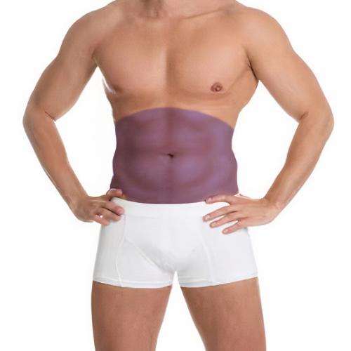 RF Vacuum · Tummy treatment area for men